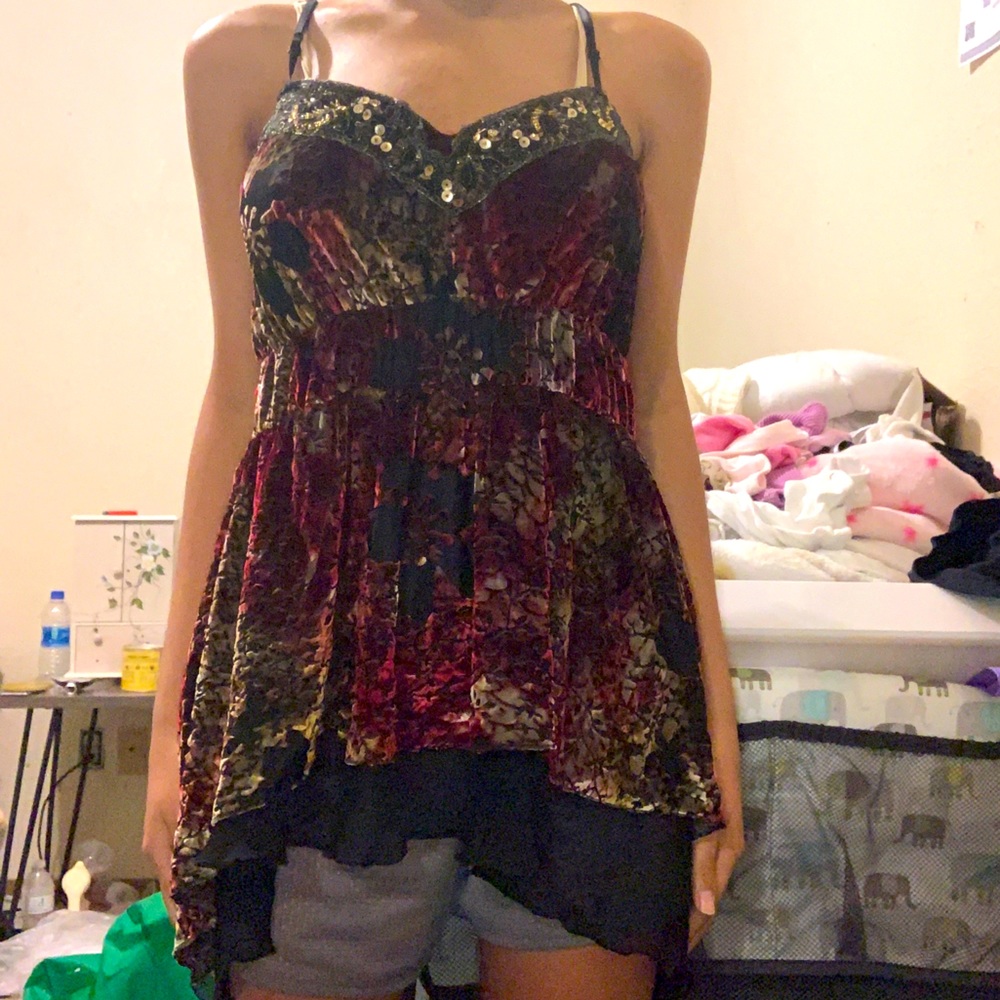 Flowery tank top